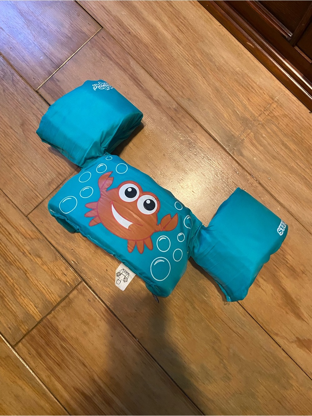 Kids Teal Crab Swim Vest - Life Jacket - Floatie - Life Vest